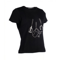 T-shirt HKM Elements a maniche corte da donna Nero