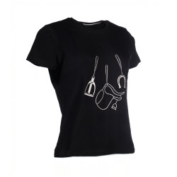 T-shirt HKM Elements a maniche corte da donna Nero