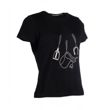 T-shirt HKM Elements a maniche corte da donna Nero