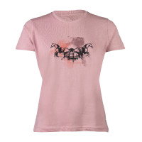 T-shirt HKM da donna Running Horse a maniche corte Rosa antico T-shirt HKM da donna Running Horse a maniche corte Rosa antico