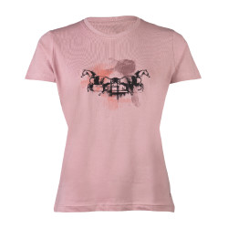 T-shirt HKM da donna Running Horse a maniche corte Rosa antico