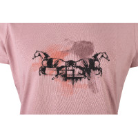 T-shirt HKM da donna Running Horse a maniche corte Bianco