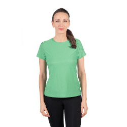 T-shirt HKM Sporty Mesh da donna a maniche corte Verde