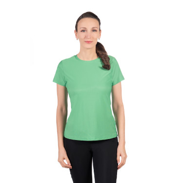 T-shirt HKM Sporty Mesh da donna a maniche corte Verde