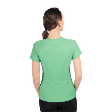 T-shirt HKM Sporty Mesh da donna a maniche corte Verde