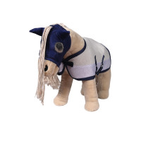 Set anti-mosche Cuddle Horse HKM Grigio / blu Set anti-mosche Cuddle Horse HKM Grigio / blu