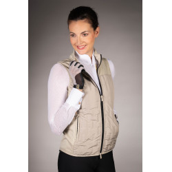 Gilet senza maniche Lauria Garrelli Limone donna Grigio / beige