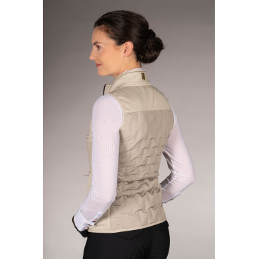 Gilet senza maniche Lauria Garrelli Limone donna Grigio / beige