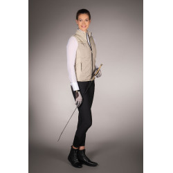 Gilet senza maniche Lauria Garrelli Limone donna Grigio / beige