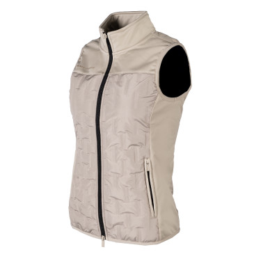 Gilet senza maniche Lauria Garrelli Limone donna Grigio / beige