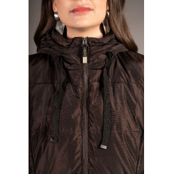 Gilet lungo senza maniche Lauria Garrelli Arezzo donna Marrone scuro