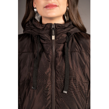 Gilet lungo senza maniche Lauria Garrelli Arezzo donna Marrone scuro