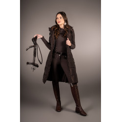 Gilet lungo senza maniche Lauria Garrelli Arezzo donna Marrone scuro