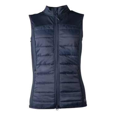 Gilet senza maniche HKM in jersey/nylon Basel II Style donna Blu profondo