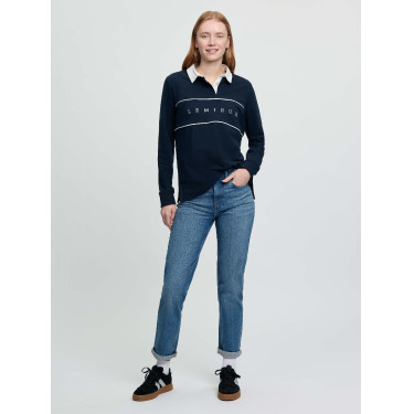 Polo da rugby LeMieux Rochelle donna Marina Blu marino