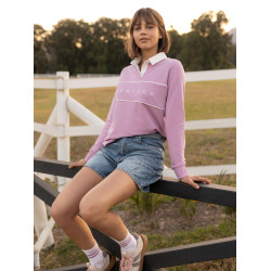 Polo da rugby LeMieux Rochelle donna Fondant Rosa