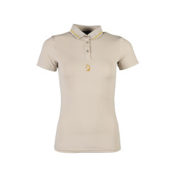 Polo Laura Garrelli Limone maniche corte donna Grigio / beige