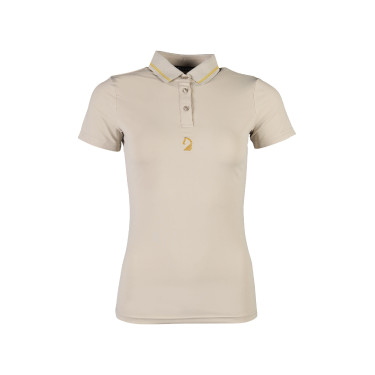 Polo Laura Garrelli Limone maniche corte donna Grigio / beige