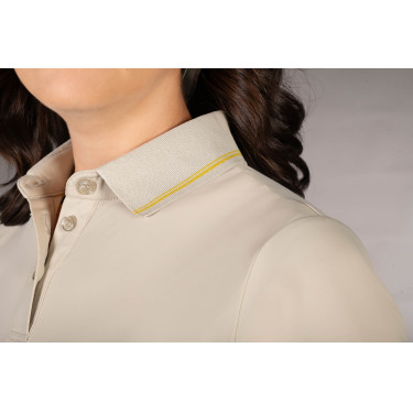 Polo Laura Garrelli Limone maniche corte donna Grigio / beige