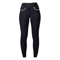 Pantaloni donna Lauria Garrelli Limone con fond grip in silicone Nero