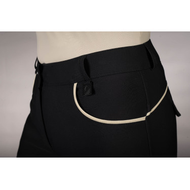 Pantaloni donna Lauria Garrelli Limone con fond grip in silicone Nero