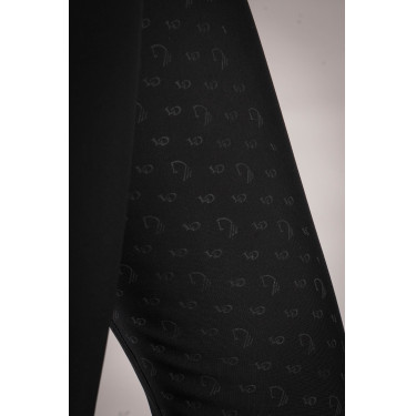 Pantaloni donna Lauria Garrelli Limone con fond grip in silicone Nero