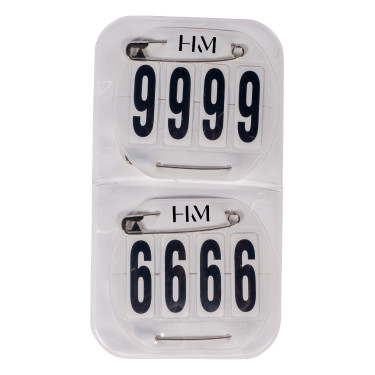 Numeri di partenza HKM Classic Bianco