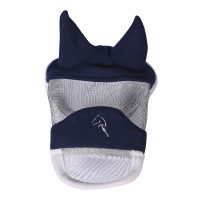 Maschera anti-mosche HKM con parte nasale Hobby Horse Blu