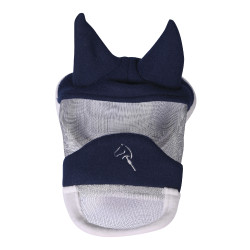 Maschera anti-mosche HKM con parte nasale Hobby Horse Blu