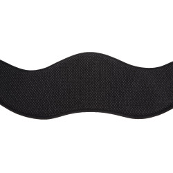 Fodera per cinghia lunga Antares in memory foam Nero