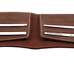 Porta passaporto Antares in pelle color malto