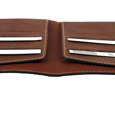 Porta passaporto Antares in pelle color malto