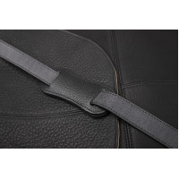 Borsetta a tracolla Antares in pelle Milano Nero