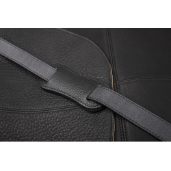 Borsetta a tracolla Antares in pelle Milano Nero