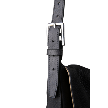 Borsetta a tracolla Antares in pelle Milano Nero