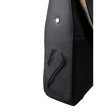 Borsetta a tracolla Antares in pelle Milano Nero