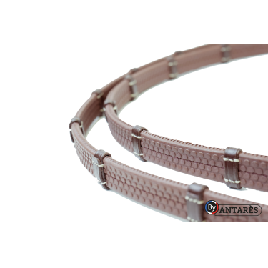 Redini Signature by Antares in gomma 16 mm con 7 fermagli Marrone