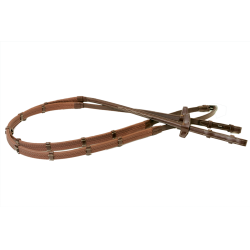 Redini Signature by Antares in gomma 16 mm con 7 fermagli Marrone