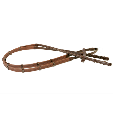 Redini Signature by Antares in gomma 16 mm con 7 fermagli Marrone