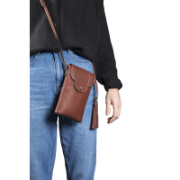 Pochette verticale Antares Lisbona Nocciola Marrone