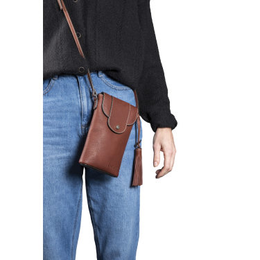 Pochette verticale Antares Lisbona Nocciola Marrone