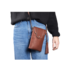 Pochette verticale Antares Lisbona Nocciola Marrone