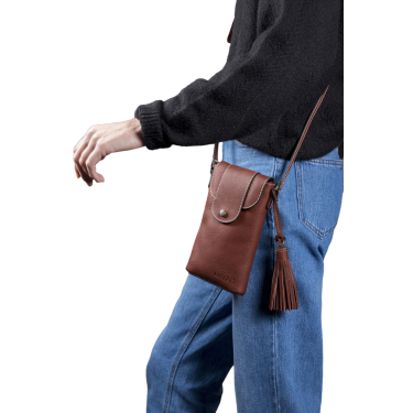 Pochette verticale Antares Lisbona Nocciola Marrone
