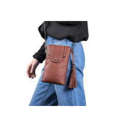 Pochette verticale Antares Lisbona Nocciola Marrone