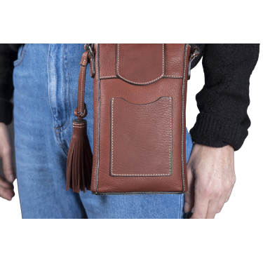 Pochette verticale Antares Lisbona Nocciola Marrone