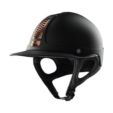 Casco Antares Precision Galaxy con visiera Eclipse cromata Nero / rame / rame / nero
