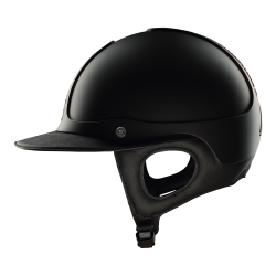 Casco Antares Precision Galaxy con visiera Eclipse cromata Nero / rame / rame / nero