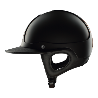 Casco Antares Precision Galaxy con visiera Eclipse cromata Nero / rame / rame / nero