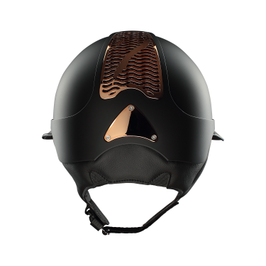 Casco Antares Precision Galaxy con visiera Eclipse cromata Nero / rame / rame / nero