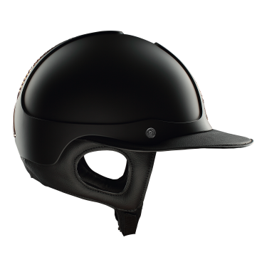 Casco Antares Precision Galaxy con visiera Eclipse cromata Nero / rame / rame / nero
